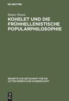 book: Kohelet und die frühhellenistische Popularphilosophie