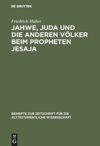 book: Jahwe, Juda und die anderen Völker beim Propheten Jesaja