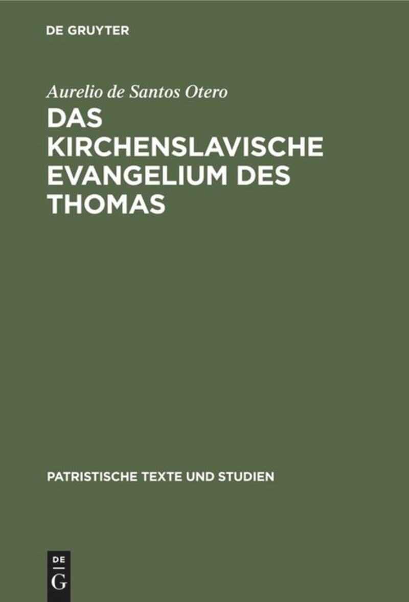 book: Das kirchenslavische Evangelium des Thomas