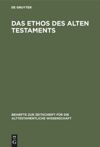 book: Das Ethos des Alten Testaments