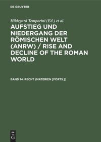 book: Band 14 Recht (Materien [Forts.])