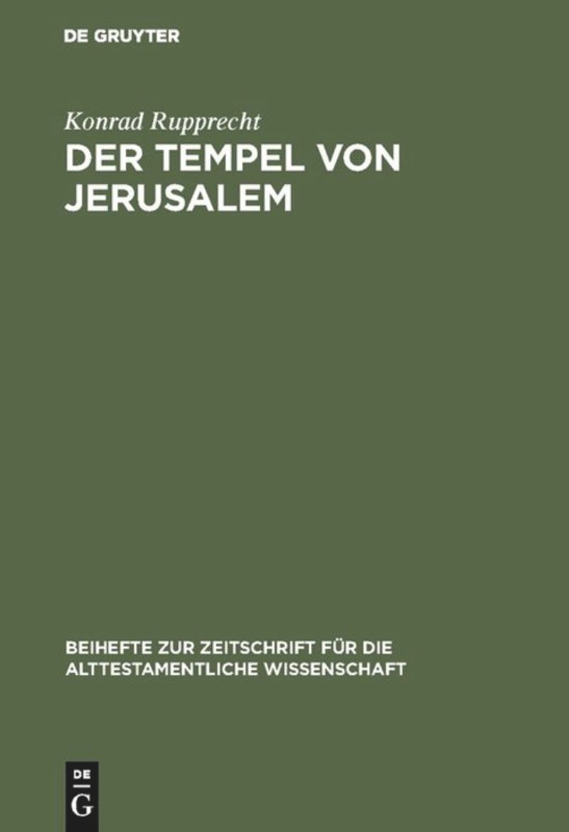 book: Der Tempel von Jerusalem