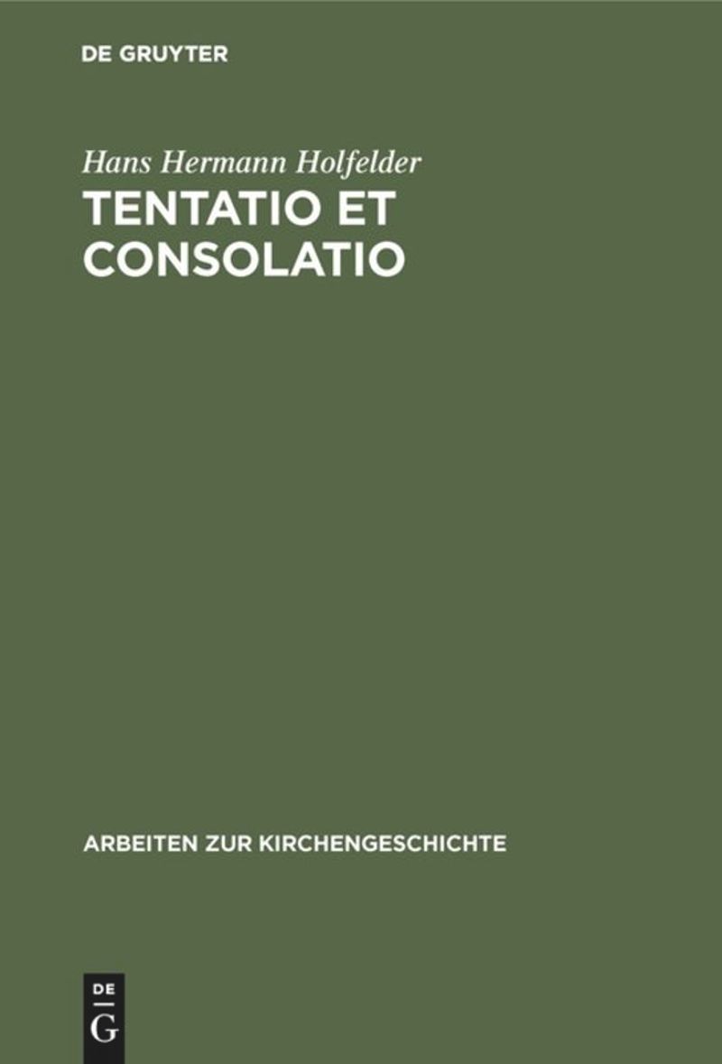 book: Tentatio et consolatio