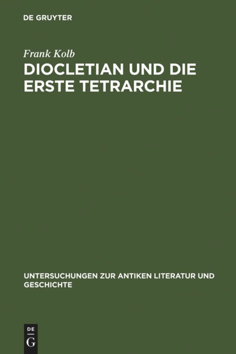 book: Diocletian und die Erste Tetrarchie