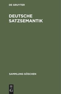 book: Deutsche Satzsemantik