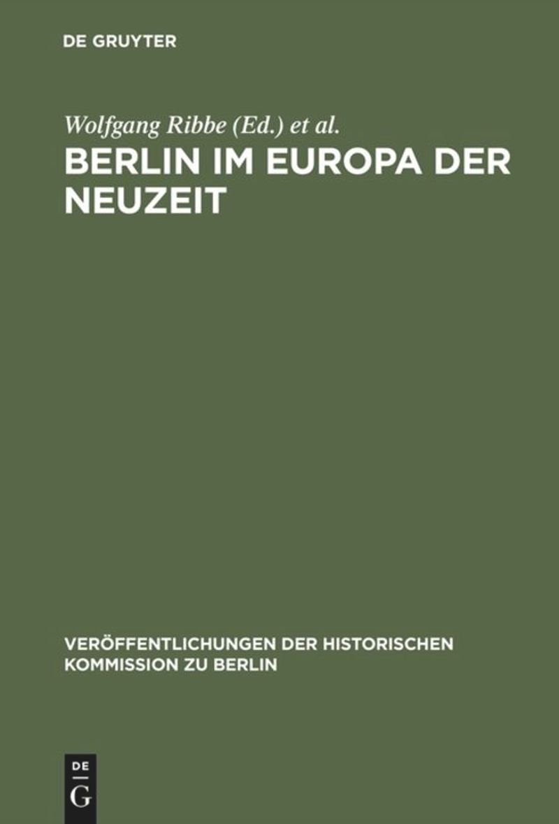 book: Berlin im Europa der Neuzeit