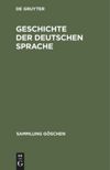 book: Geschichte der deutschen Sprache