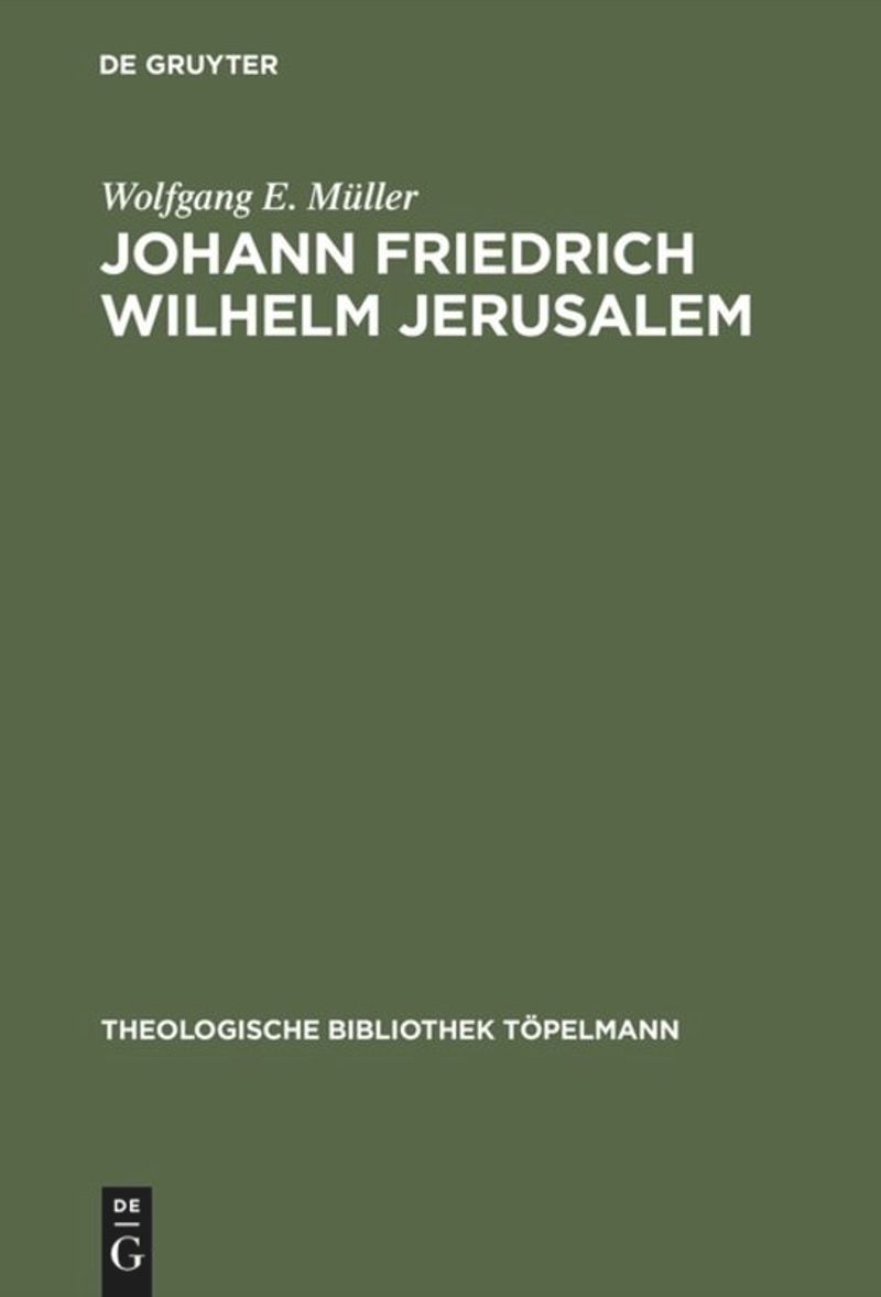 book: Johann Friedrich Wilhelm Jerusalem
