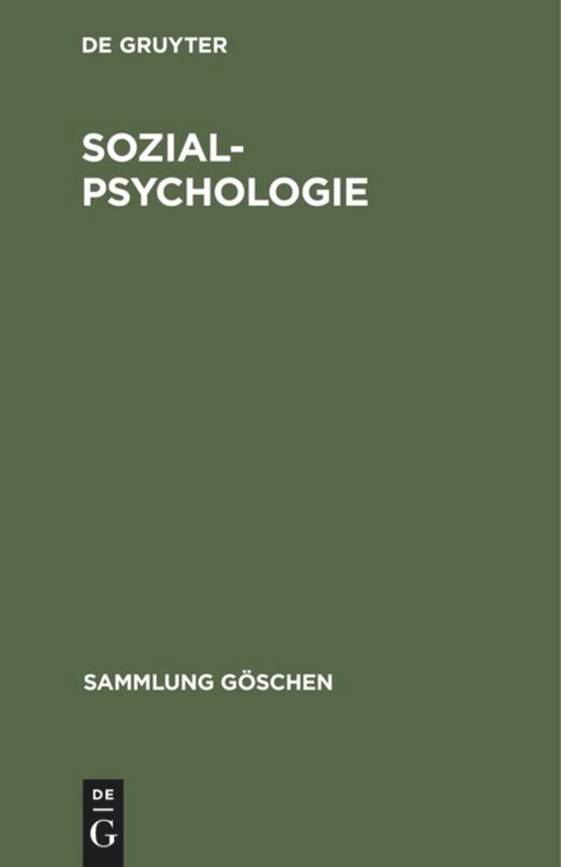 book: Sozialpsychologie