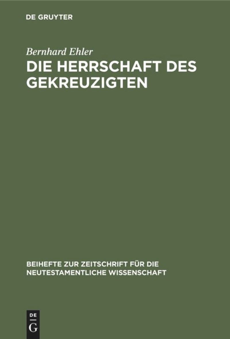 book: Die Herrschaft des Gekreuzigten