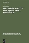 book: Das Tempussystem des biblischen Hebräisch