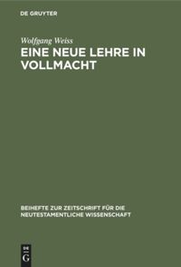 book: Eine neue Lehre in Vollmacht
