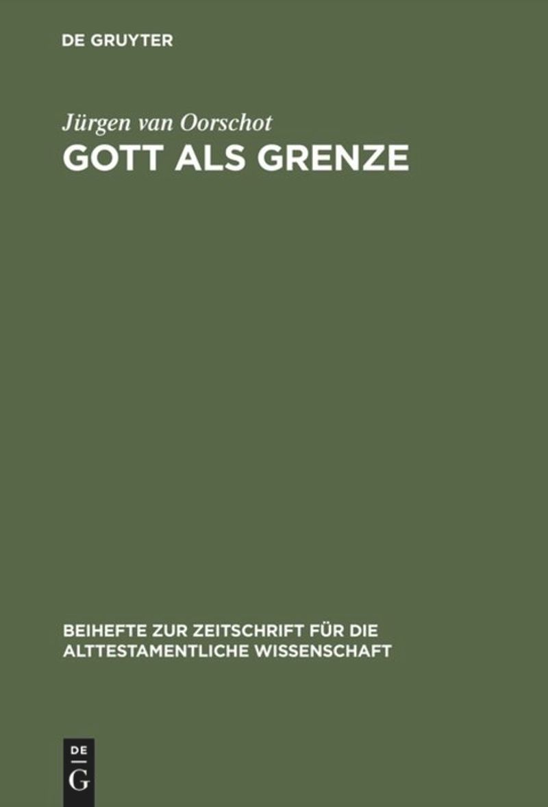 book: Gott als Grenze