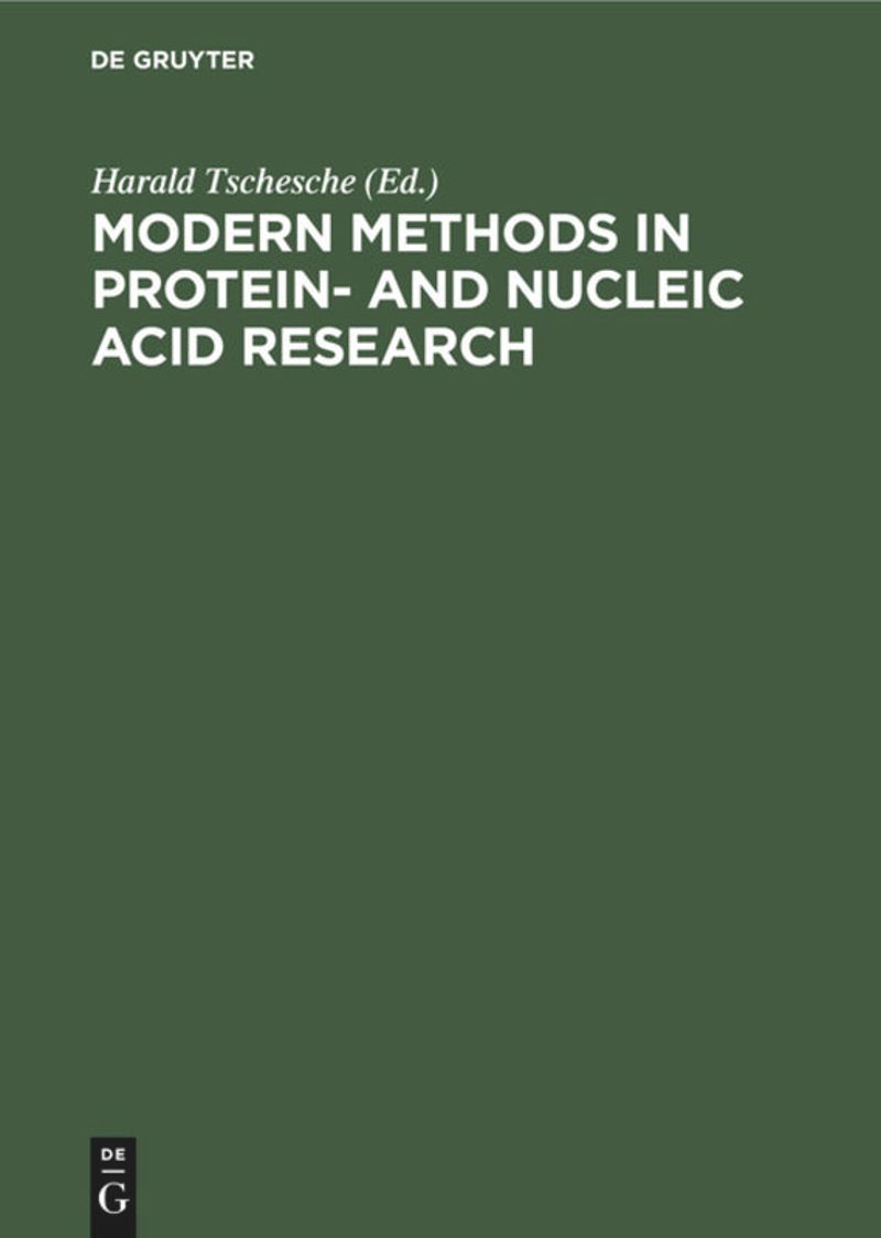 book: Modern Methods in Protein- and Nucleic Acid Research