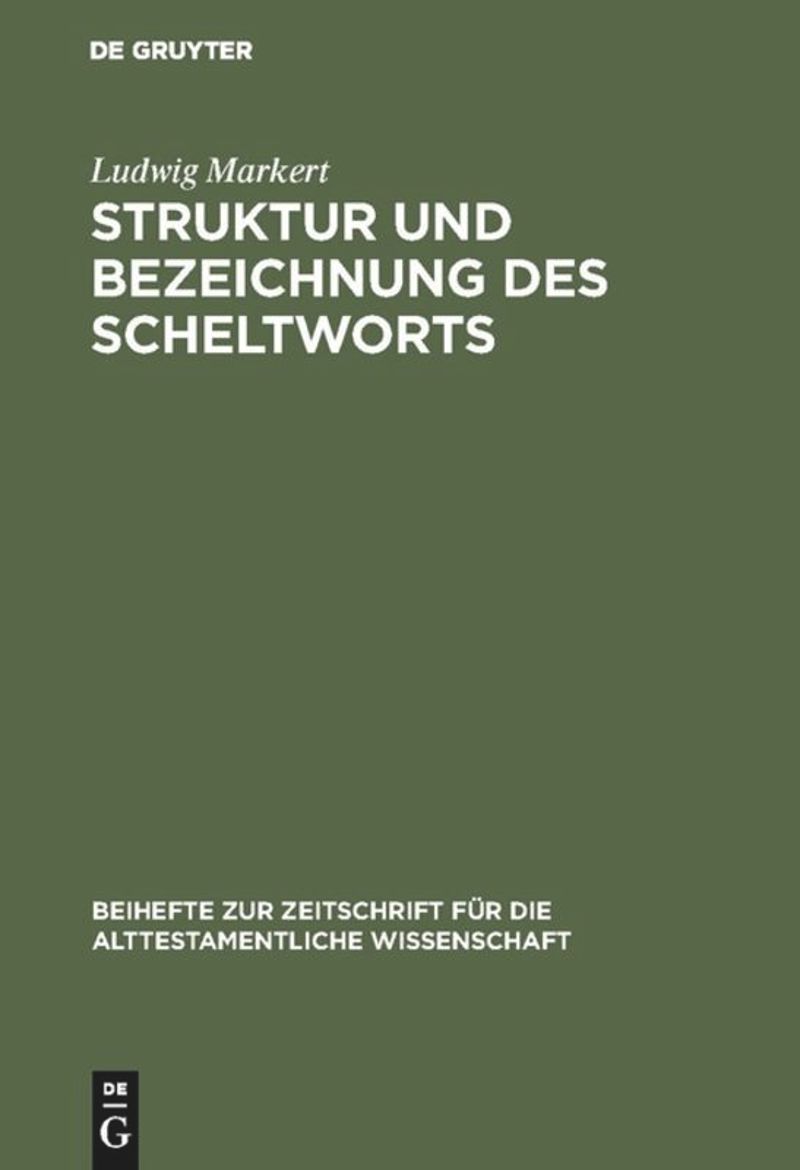 book: Struktur und Bezeichnung des Scheltworts