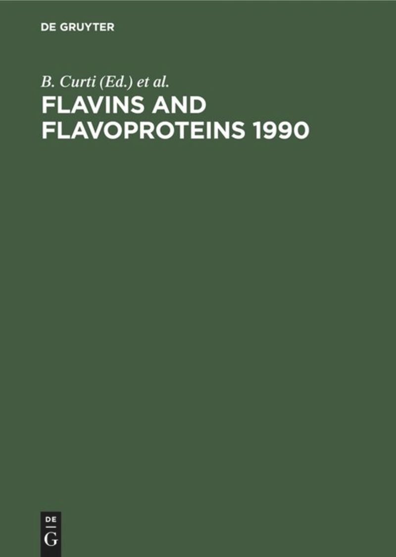 book: Flavins and Flavoproteins 1990