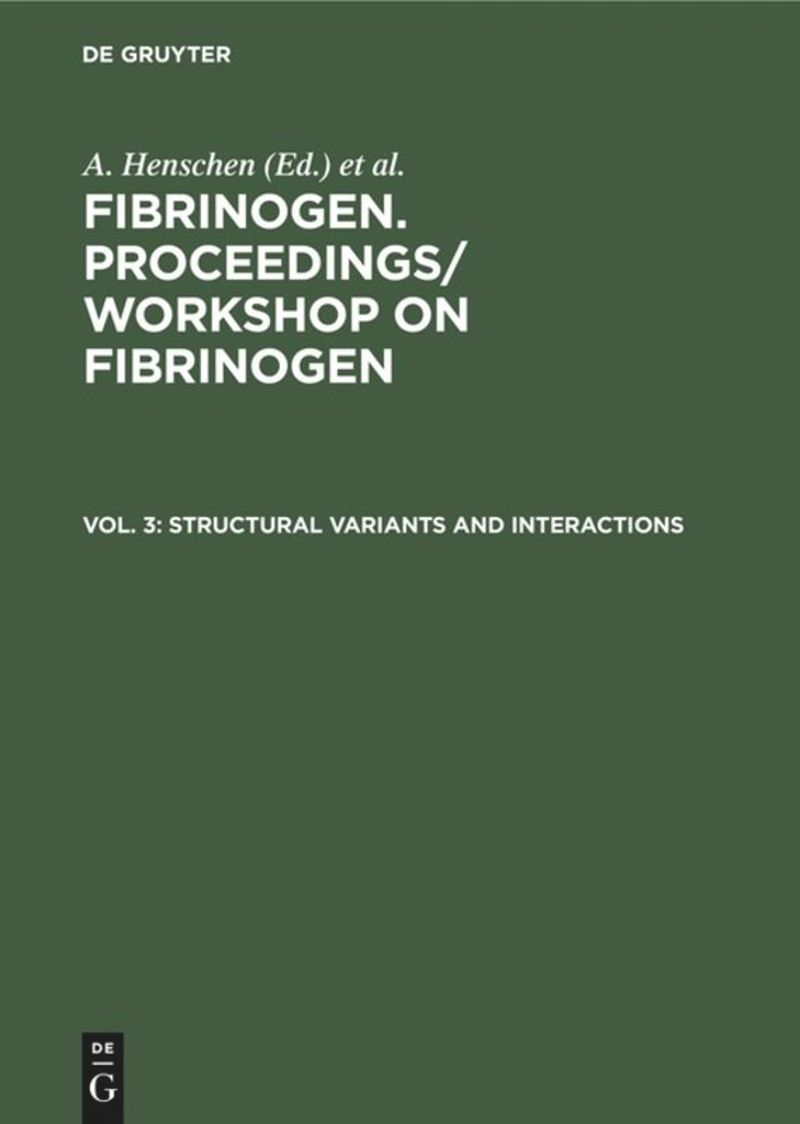 book: Vol. 3 Structural variants and interactions