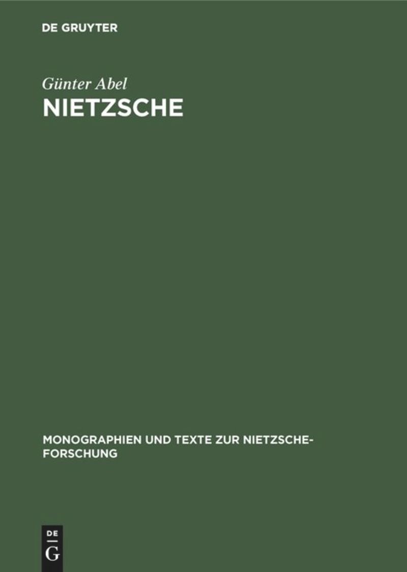 book: Nietzsche