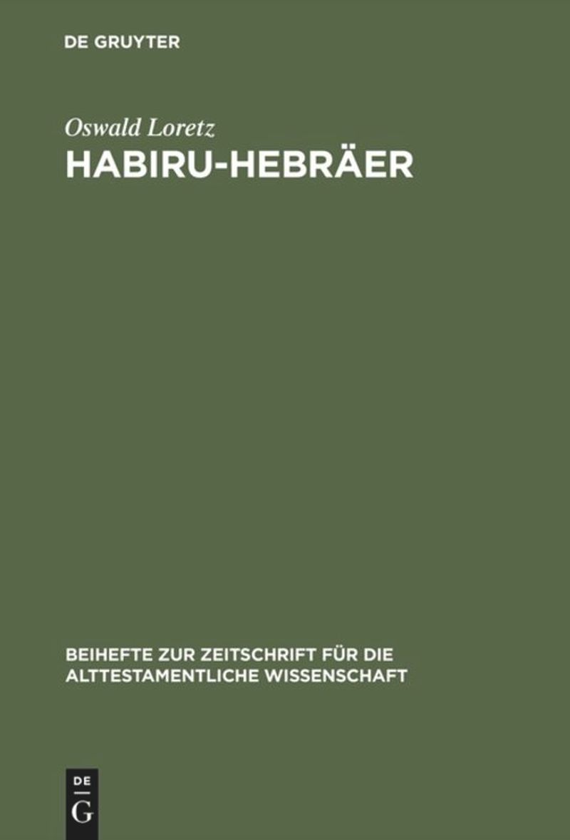 book: Habiru-Hebräer