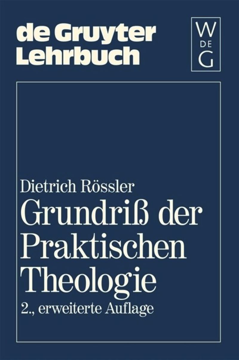 book: Grundriß der Praktischen Theologie