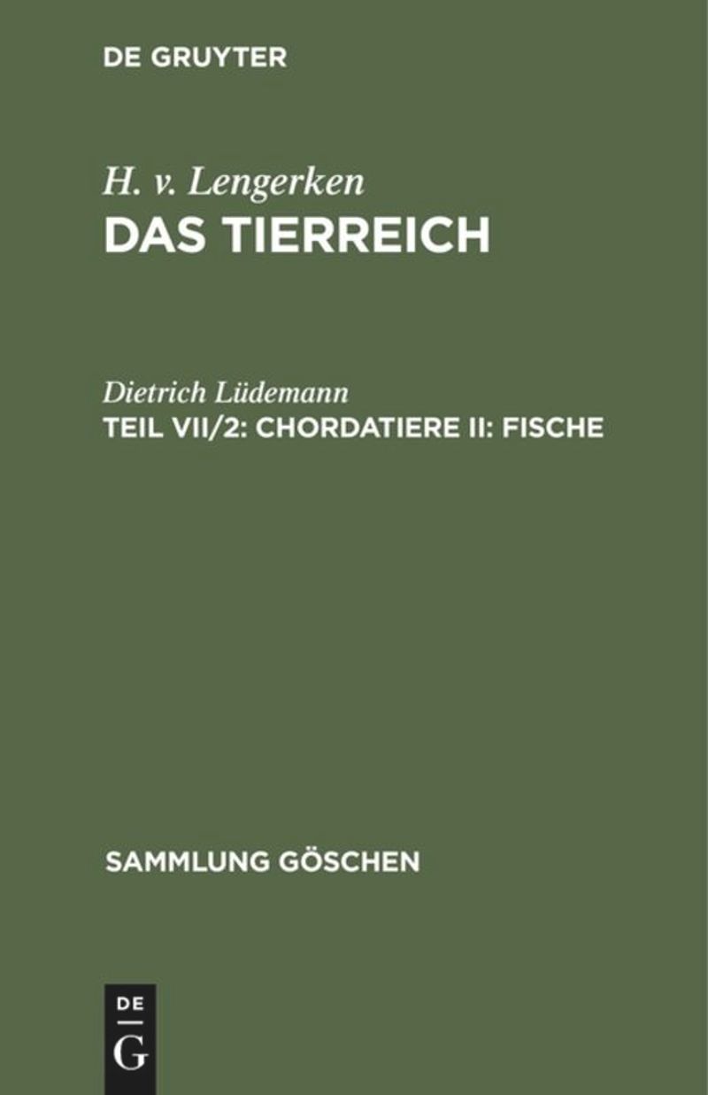 book: Teil VII/2 Chordatiere II: Fische