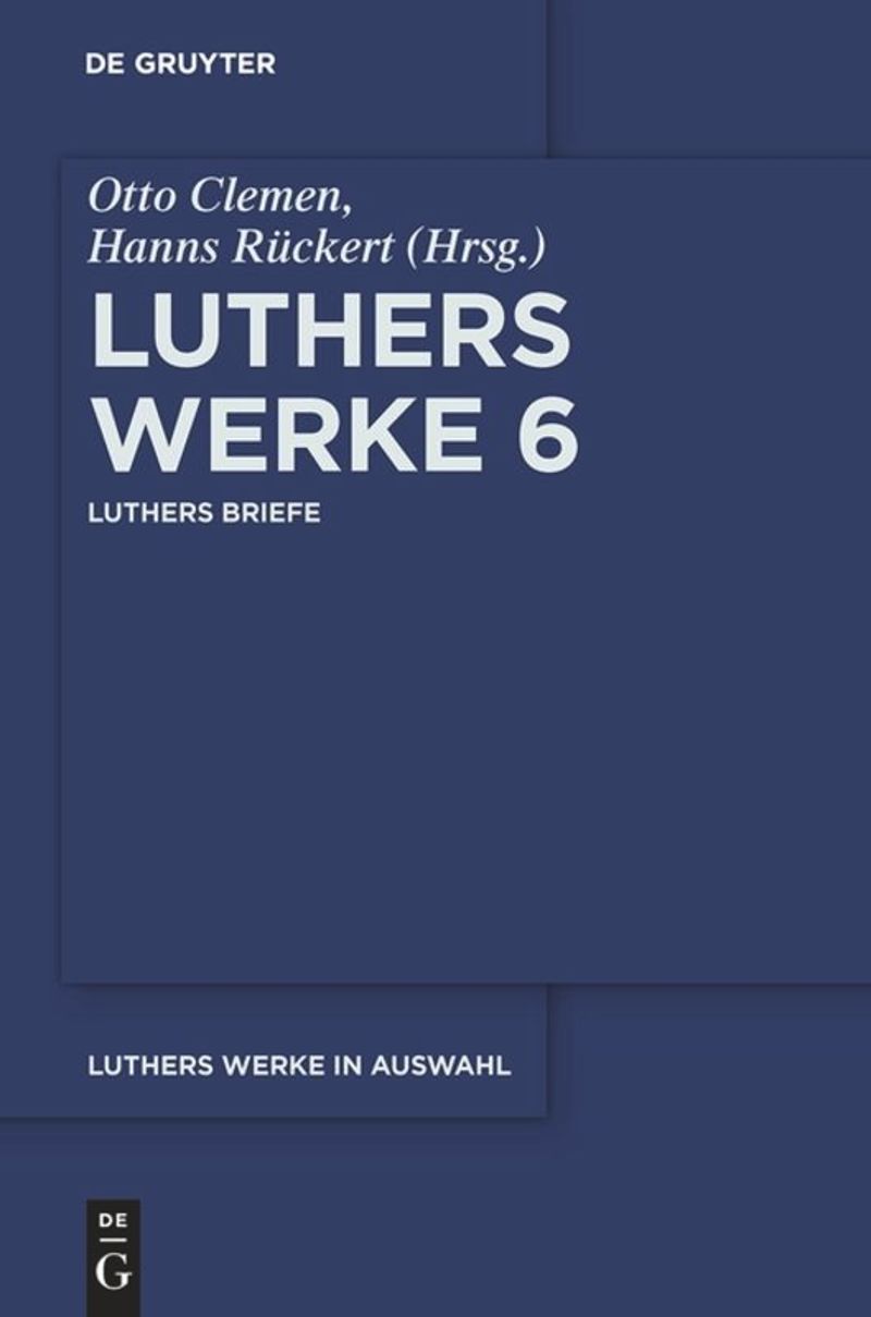 book: Band 6 Luthers Briefe