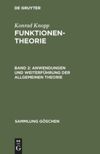 book: Band 2 Anwendungen und Weiterführung der allgemeinen Theorie