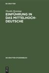 book: Einführung in das Mittelhochdeutsche