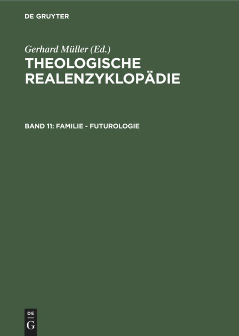book: Band 11 Familie - Futurologie
