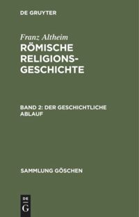 book: Band 2 Der geschichtliche Ablauf
