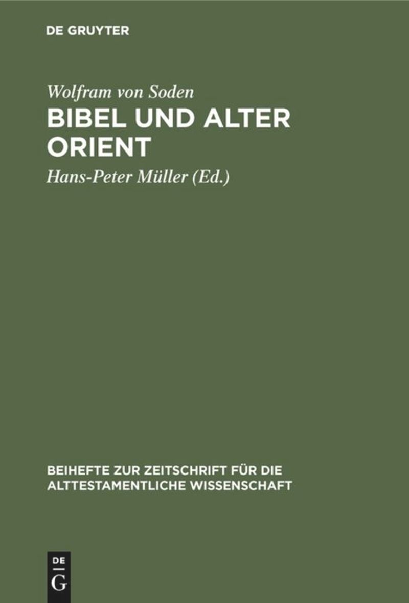 book: Bibel und Alter Orient