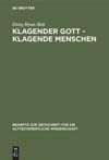 book: Klagender Gott - klagende Menschen