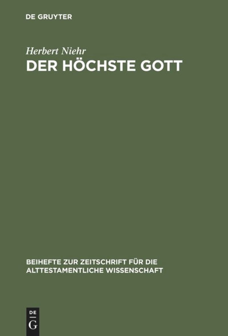 book: Der höchste Gott