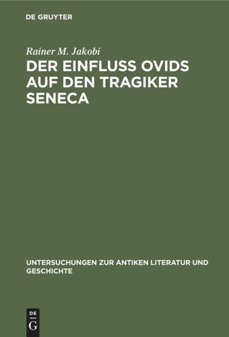 book: Der Einfluss Ovids auf den Tragiker Seneca