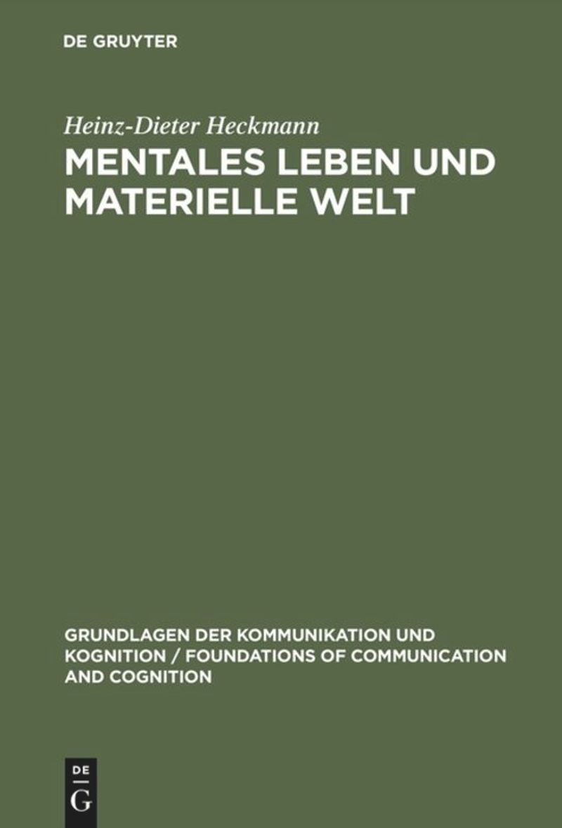 book: Mentales Leben und materielle Welt