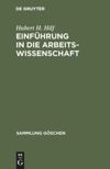 book: Einführung in die Arbeitswissenschaft
