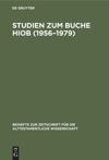 book: Studien zum Buche Hiob (1956–1979)