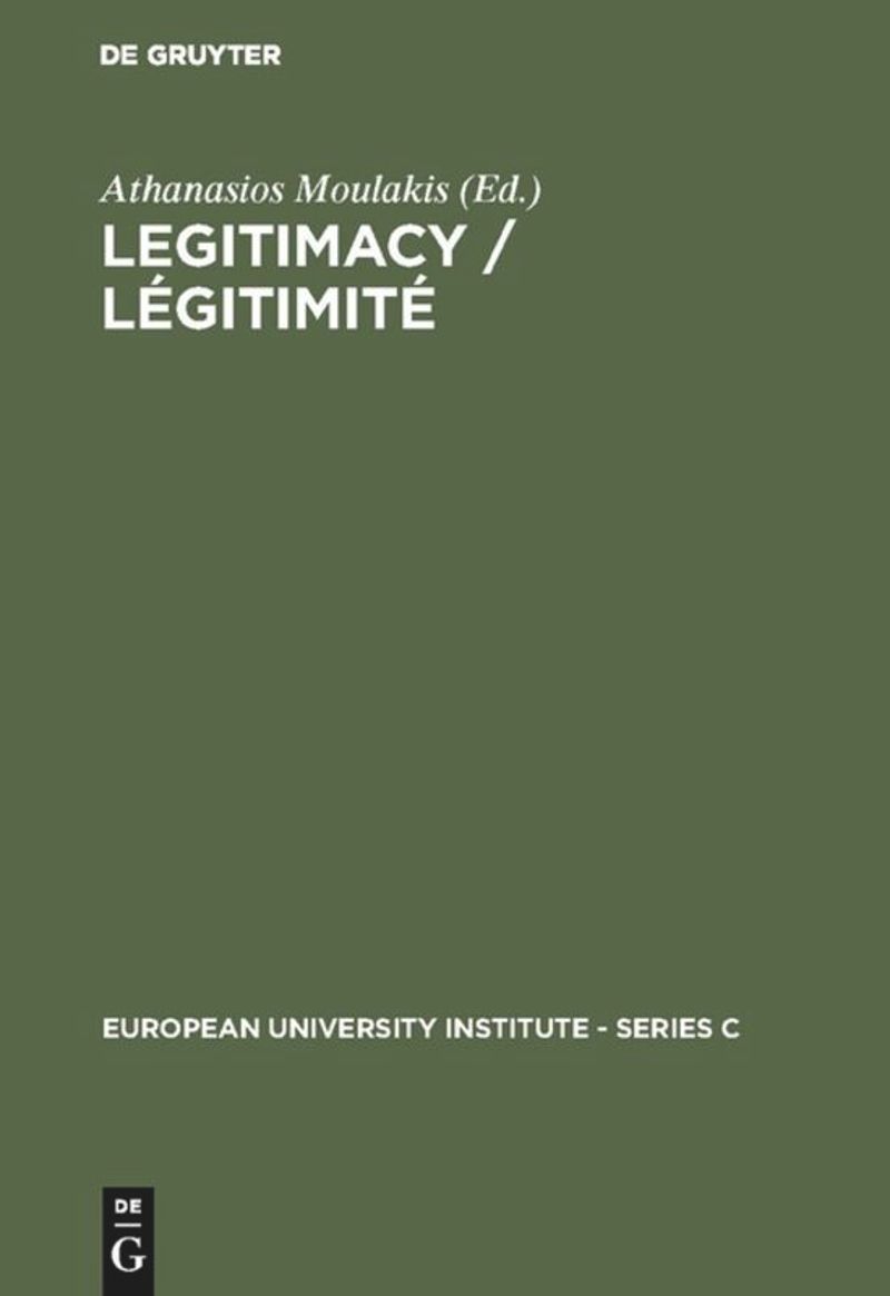 book: Legitimacy / Légitimité