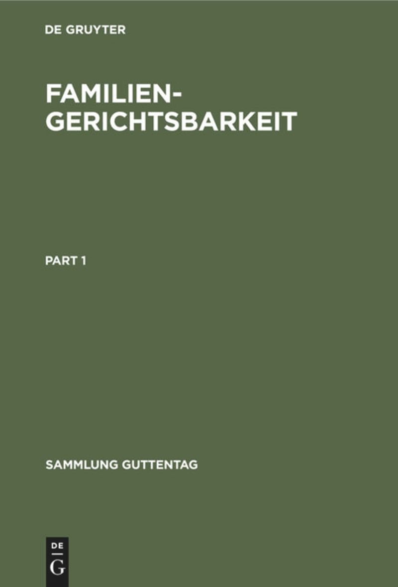 book: Familiengerichtsbarkeit