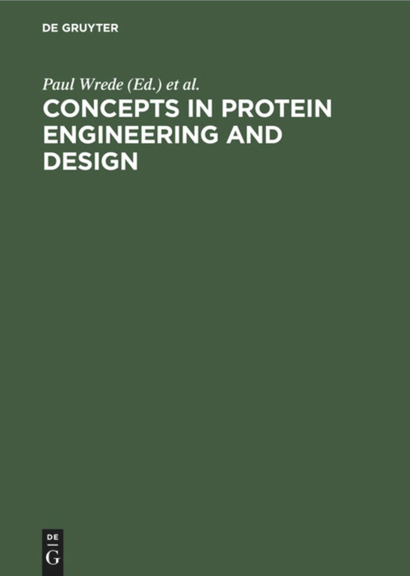 book: Concepts in Protein Engineering and Design