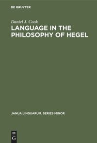 book: Language in the Philosophy of Hegel