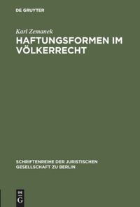 book: Haftungsformen im Völkerrecht