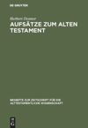 book: Aufsätze zum Alten Testament