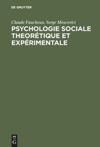 Psychologie sociale theorétique et expérimentale
