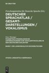book: Band 1+2 Phonetisch-phonologische Untersuchungen zur Vokalentwicklung in den deutschen Dialekten