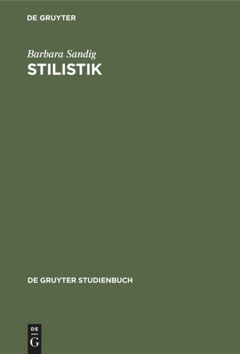 book: Stilistik