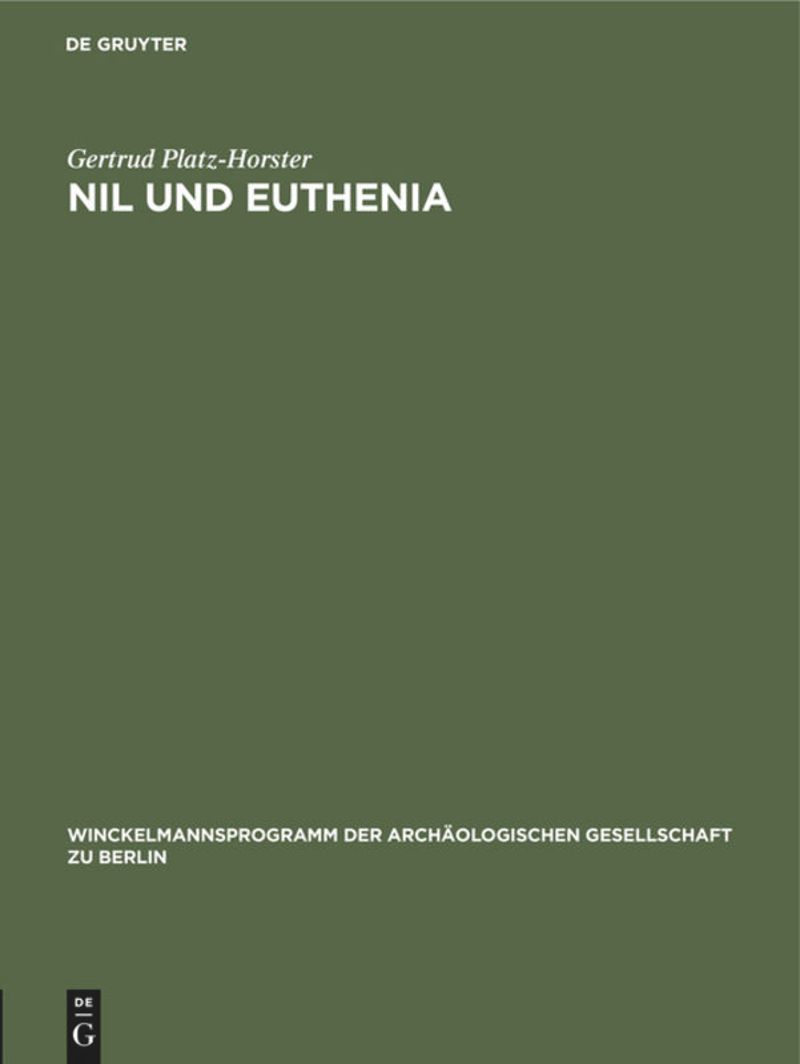 book: Nil und Euthenia