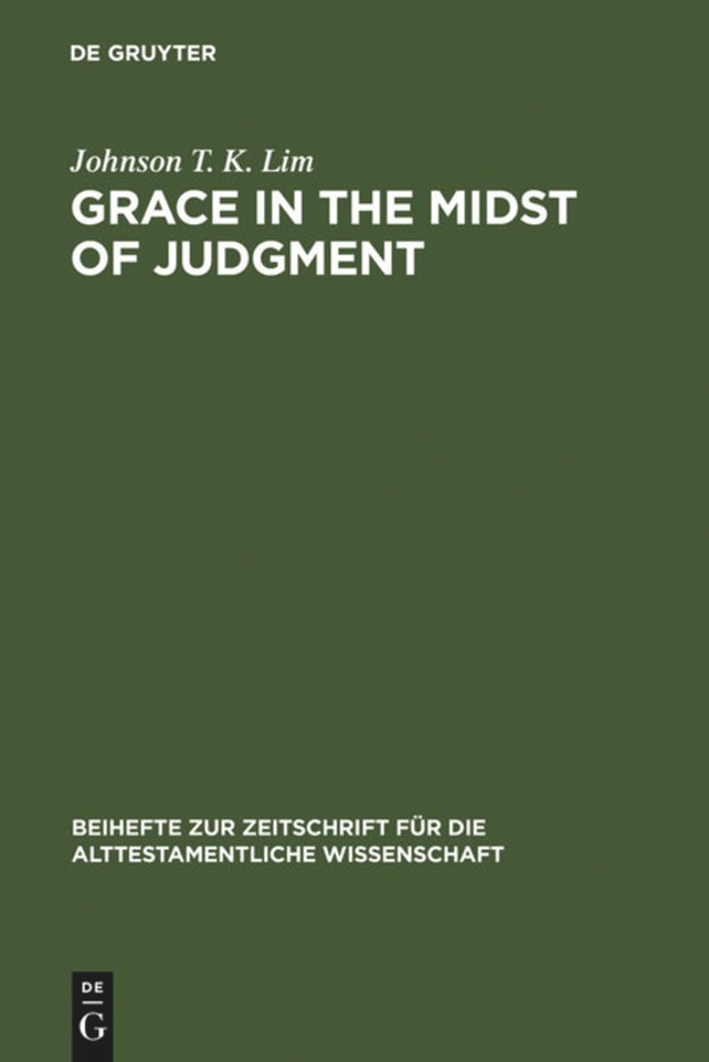 book: Grace in the Midst of Judgment