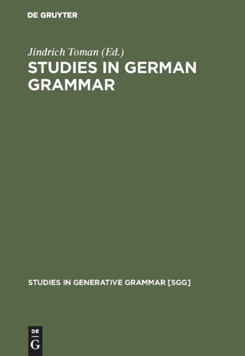 book: Studies in German Grammar