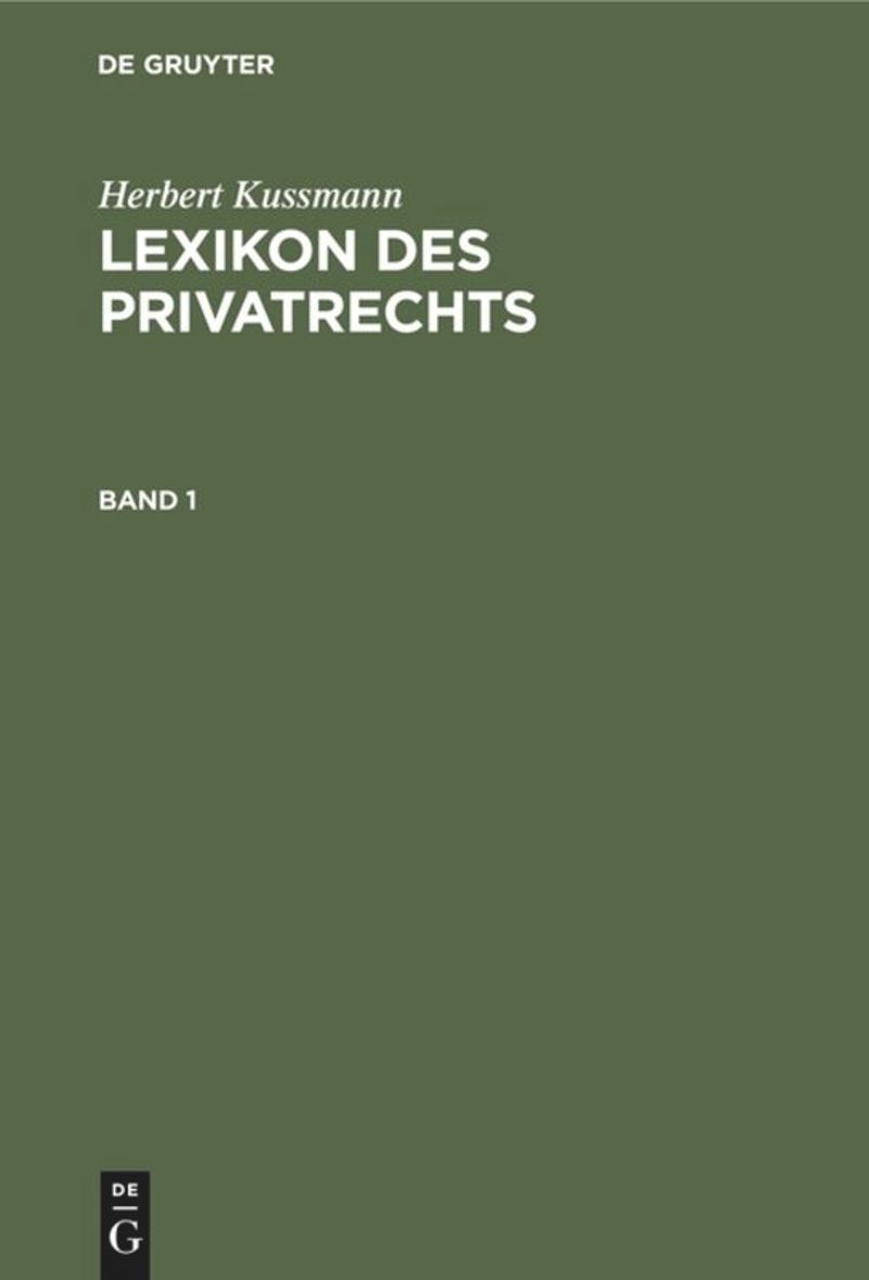 book: Lexikon des Privatrechts